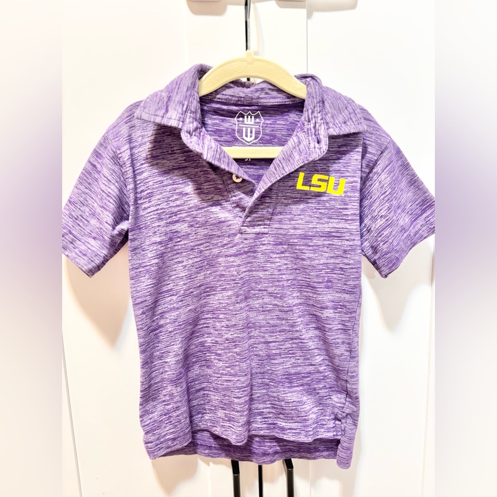 LSU Purple Kids Polo Shirt